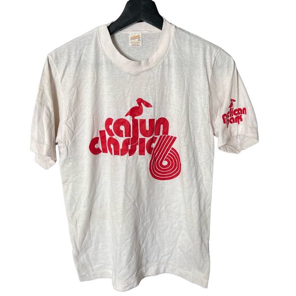 VTG Cajun Classic Louisiana Basebal Shirt USA Medium - Picture 1 of 4